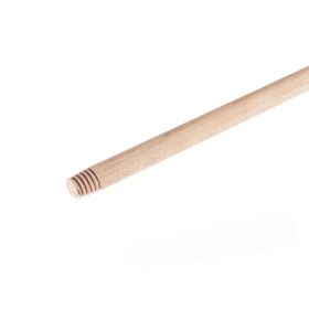 Держак для мітли дерев'яний з різьбленням 1,2 м.