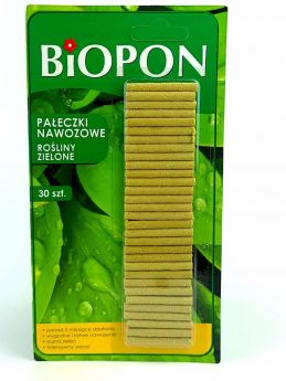 Добриво BIOPON  палички для зелених рослин 30 шт.